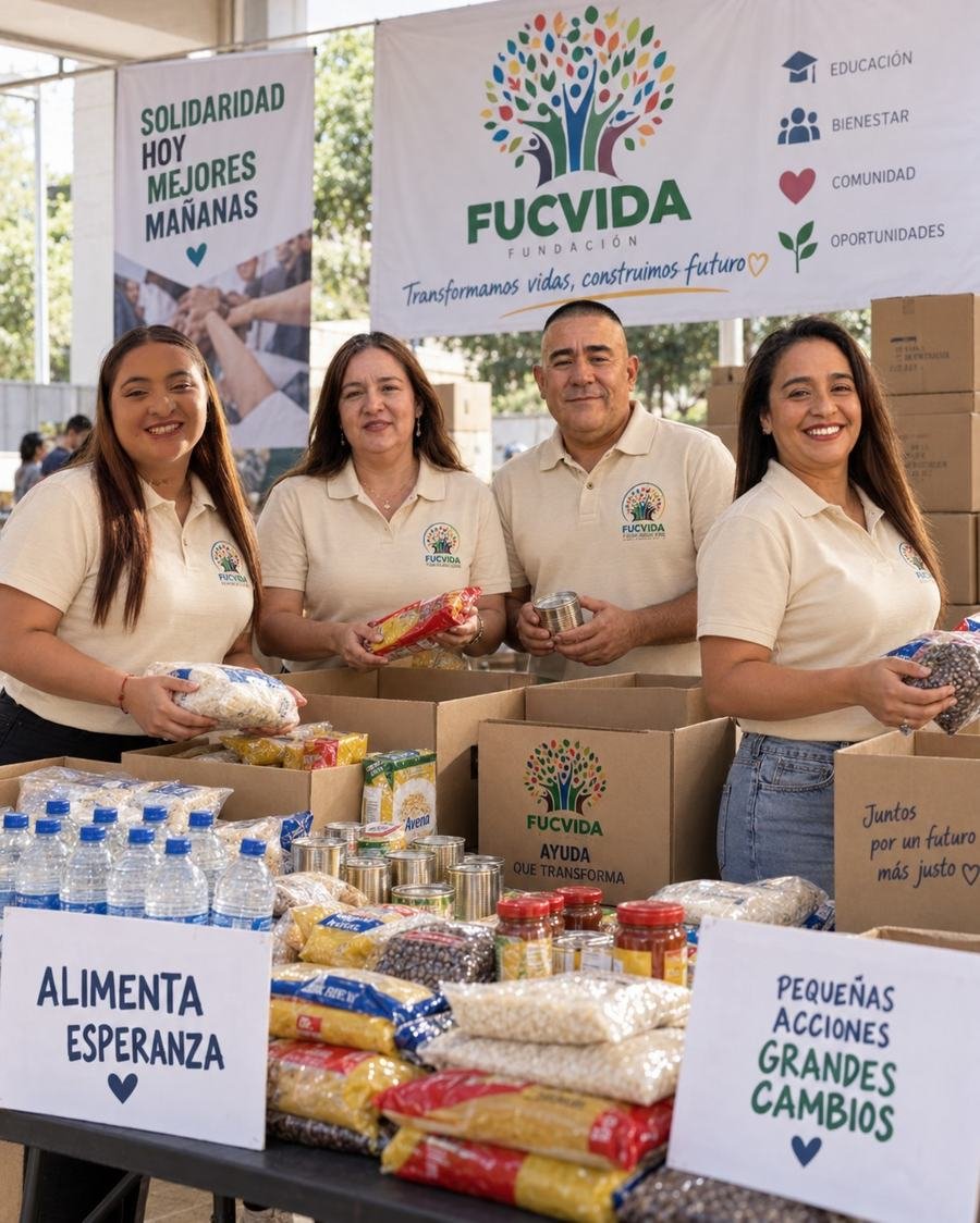 Equipo FUCVIDA en jornada de donación